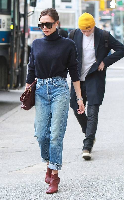 7 Victoria Beckham Jean Outfits That Always Work | Jean outfits .
