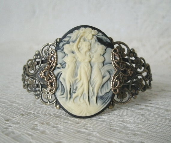 Three Muses Cuff Bracelet victorian jewelry art nouveau | Et