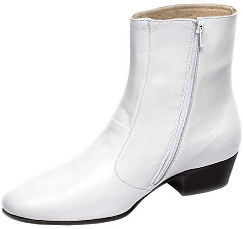 Amazon.com | Luciano White Boots for Men's Elvis Costumes-100 .