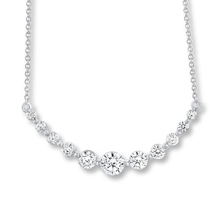 Leo Diamond Necklace 1 ct tw Diamonds 14K White Gold | Womens .