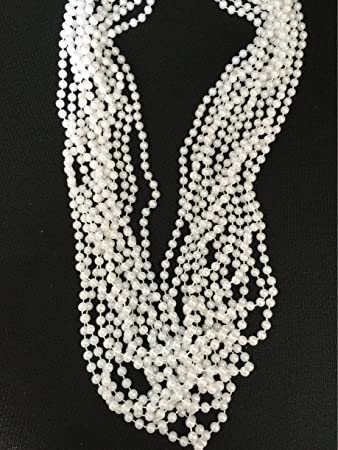 Amazon.com: GIFTEXPRESSⓇ 12 PCS White Pearl Bead Necklaces .