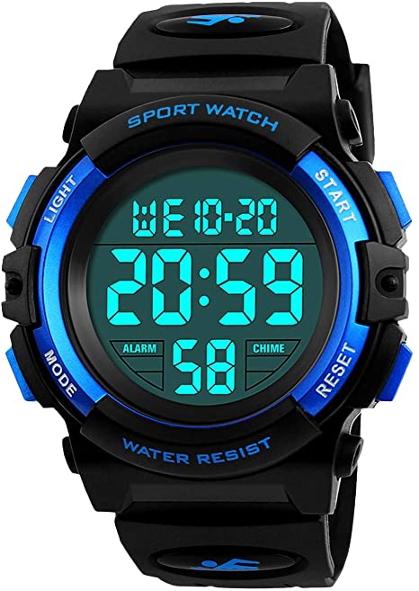 Amazon.com: Kids Digital Watch, Boys Sports Waterproof Led Watches .