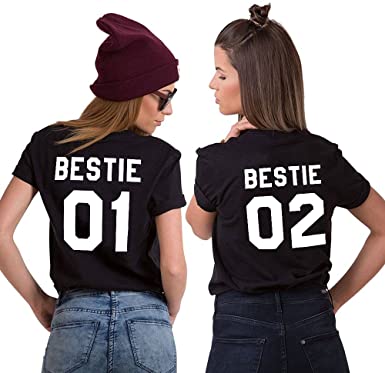 Amazon.com: Bestie 01 Shirts Best Friends Tshirts for Girls BFF .