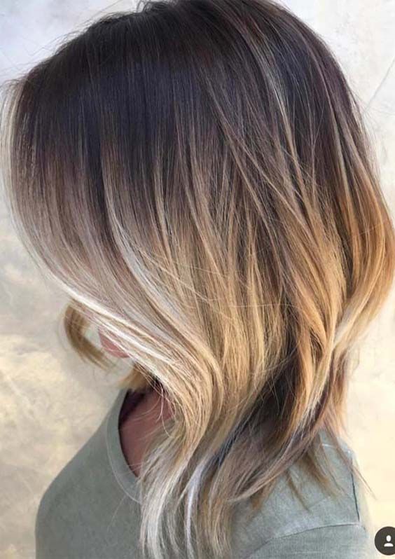 21 Updated Medium Length Ombre Haircuts for 2018 | Medium hair .