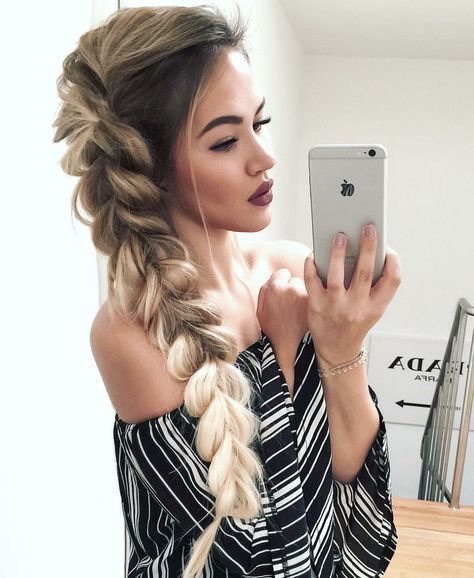 Dutch Side braid ! check now amazing hairstyles for New Year Party .