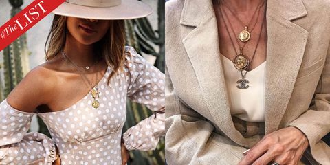 Layered Necklaces Trend - How To Wear Layered Gold Coin Necklac