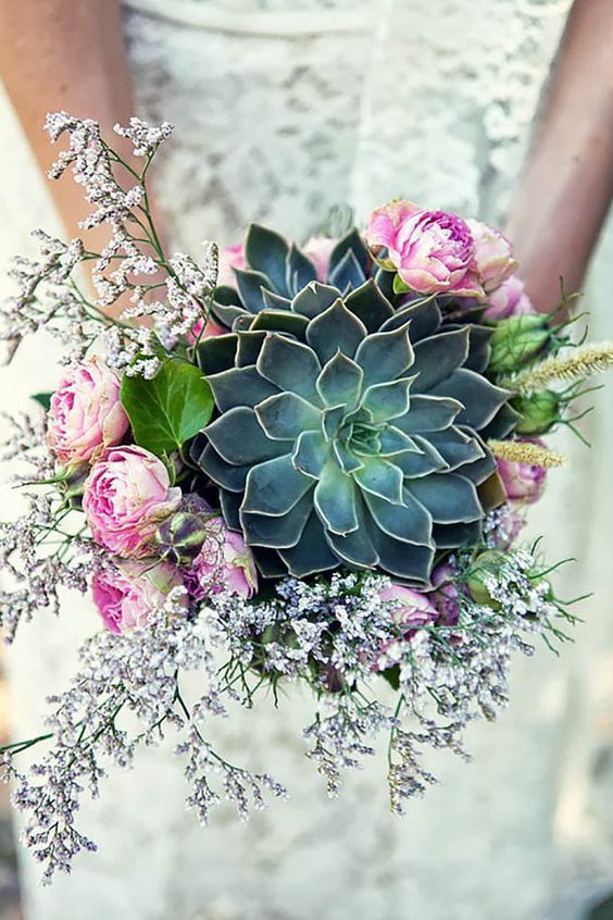 15 best succulent bouquet for your wedding | Ramos de novia, Ramos .