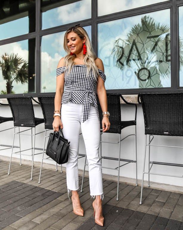 Black & White Gingham: Perfect Spring Brunch Outfit | Brunch .