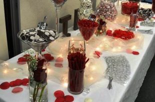 50+ Burgundy Quinceanera Themes | Wedding candy table, Candy bar .