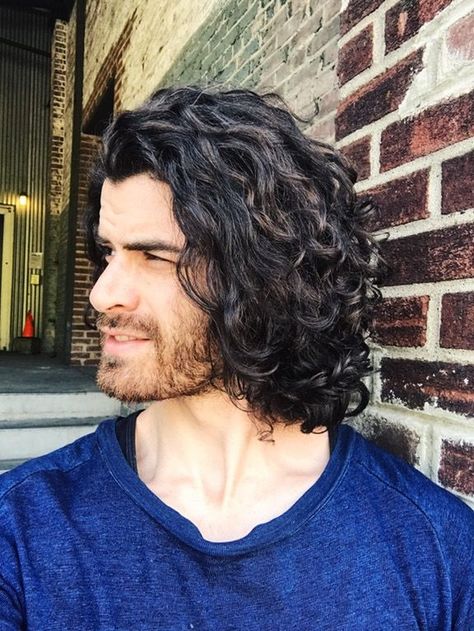 long curly hair for men / long curly hair men / rizos / long .