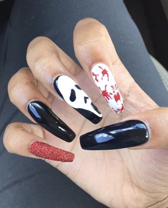Easy Halloween Nail Art Ideas for Teens (With images) | Halloween .