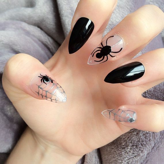 doobys-stiletto-nails-spider-cobweb-24-hand-painted-nails-gore .