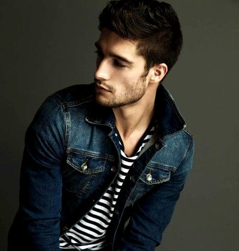 STRIPED T DENIM JACKET AND JEANS COMBINATION - Men's clothing .