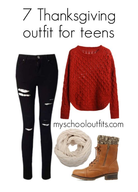 7 cozy Thanksgiving outfits for teens - myschooloutfits.com .