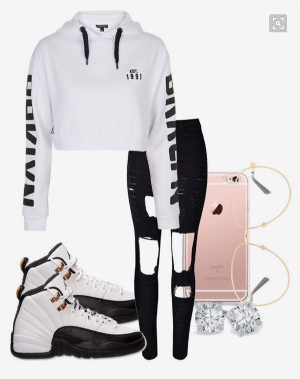 How to wear Jordan's come through fit | Jordan outfits for girls .