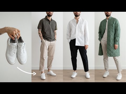 12 Ways to Style White Sneakers | Men's Fashion | Outfit Ideas .