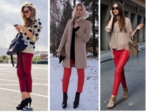 How to Wear Red Leather Pants | Creative Fashi