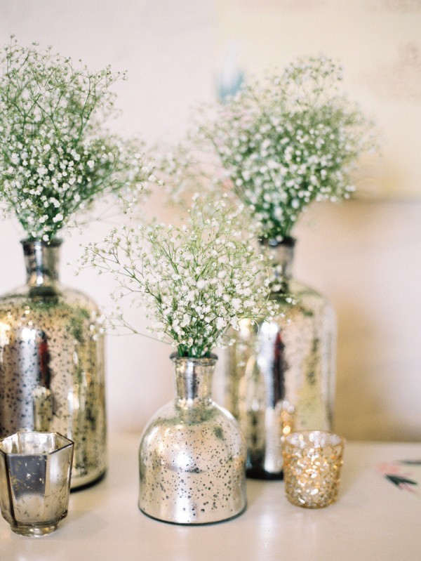 Mercury Glass Centerpiece Vases for
Wedding