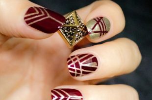Top 40 beautiful Red and Gold Nail A