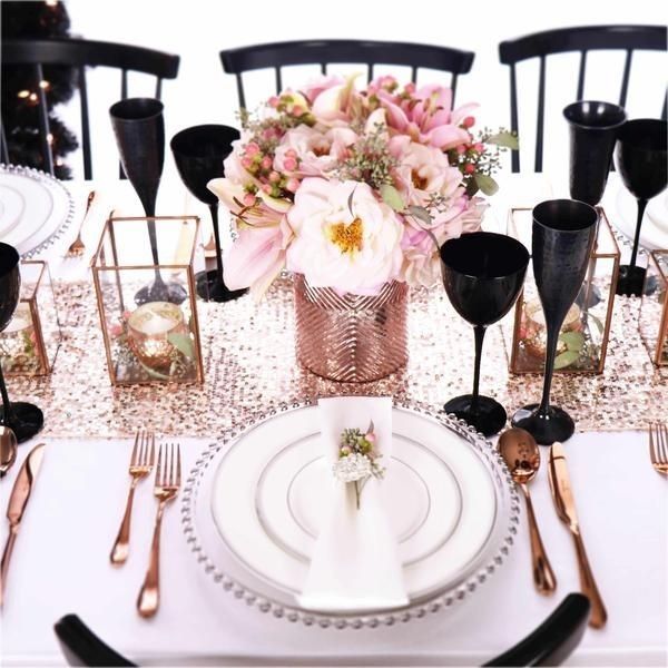 Pin by Наташа Попић on decoration | Rose gold table setting, Rose .