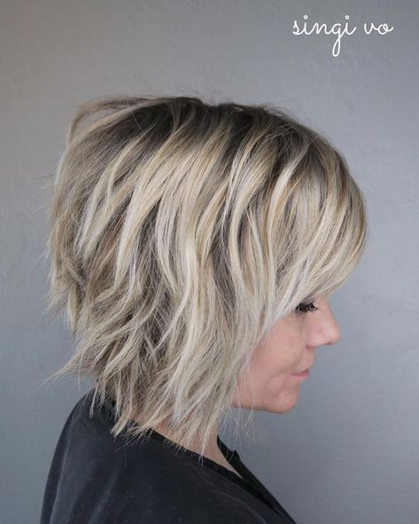 10 Short Shag Hairstyles for Women 2020 | Thick hair styles, Short .