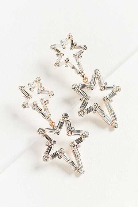 ZHUU Crystal Star Statement Earring | Statement earrings, Crystal .