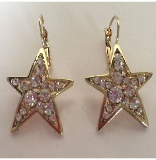 star shape cz stone earring | Moonstone earrings, Stone earrings .
