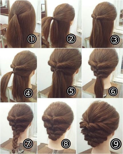 21 Super Easy Updos for Beginners (With images) | Long hair styles .