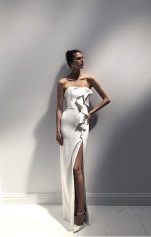 DAISY wedding gown by #livnewhite - A modern, silk sweetheart .