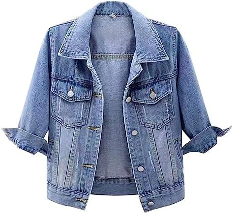 Trendy Denim Jackets for Stylish Women's Travel Outfits