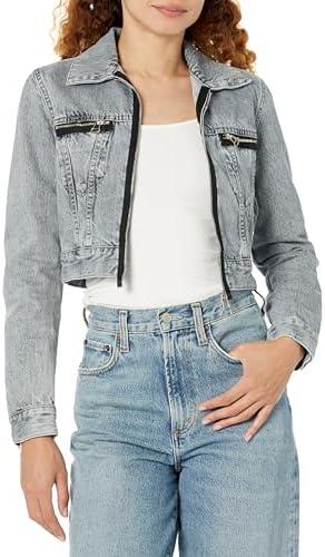 Stylish ‌Women's Faux Leather and Denim Jackets Collection