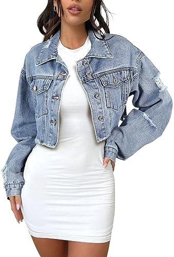 Trendy Women's Light Blue Jackets and Coats Collection