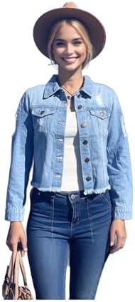 Trendy Women's Light Blue Jackets and Coats ⁤Collection