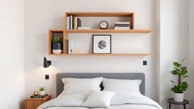 Maximizing Space: Transform Your Small Bedroom with Clever Wall-Mounted Shelves