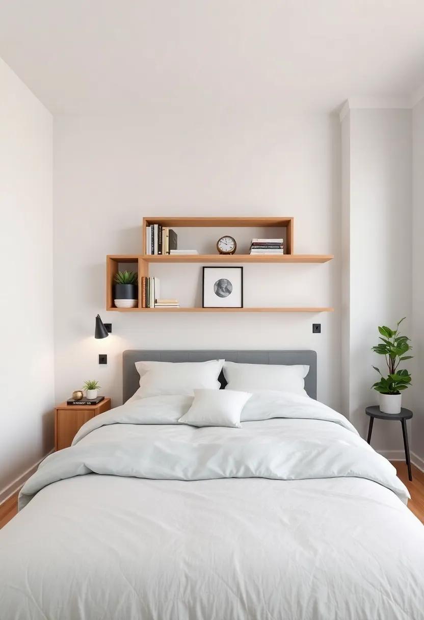 Maximizing Space: Transform Your Small Bedroom with Clever Wall-Mounted Shelves