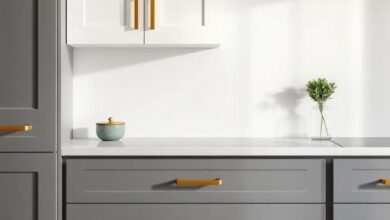 Elevating Elegance: The Timeless Appeal of Gray Kitchen Cabinets with Brass Hardware