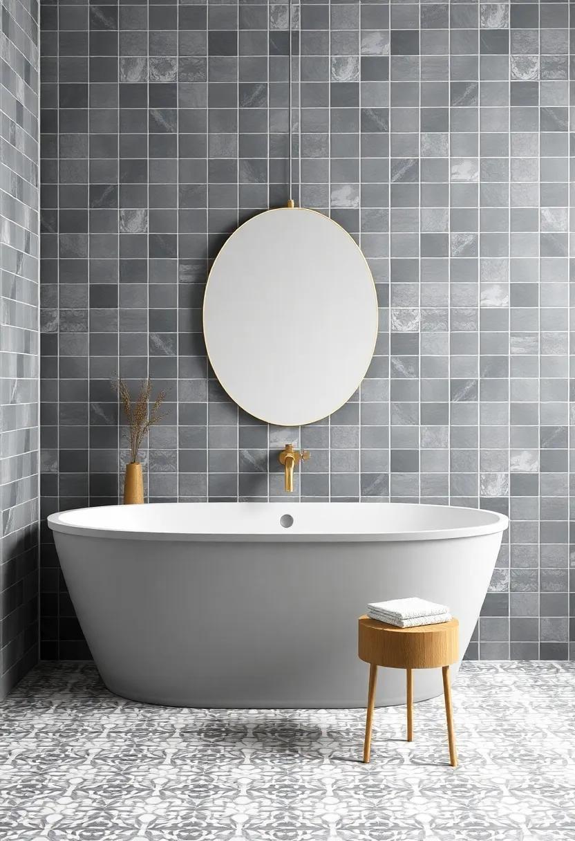 Transform Your Space: Inspiring Bathroom Wall Color Ideas Featuring Stunning Patterned Tiles