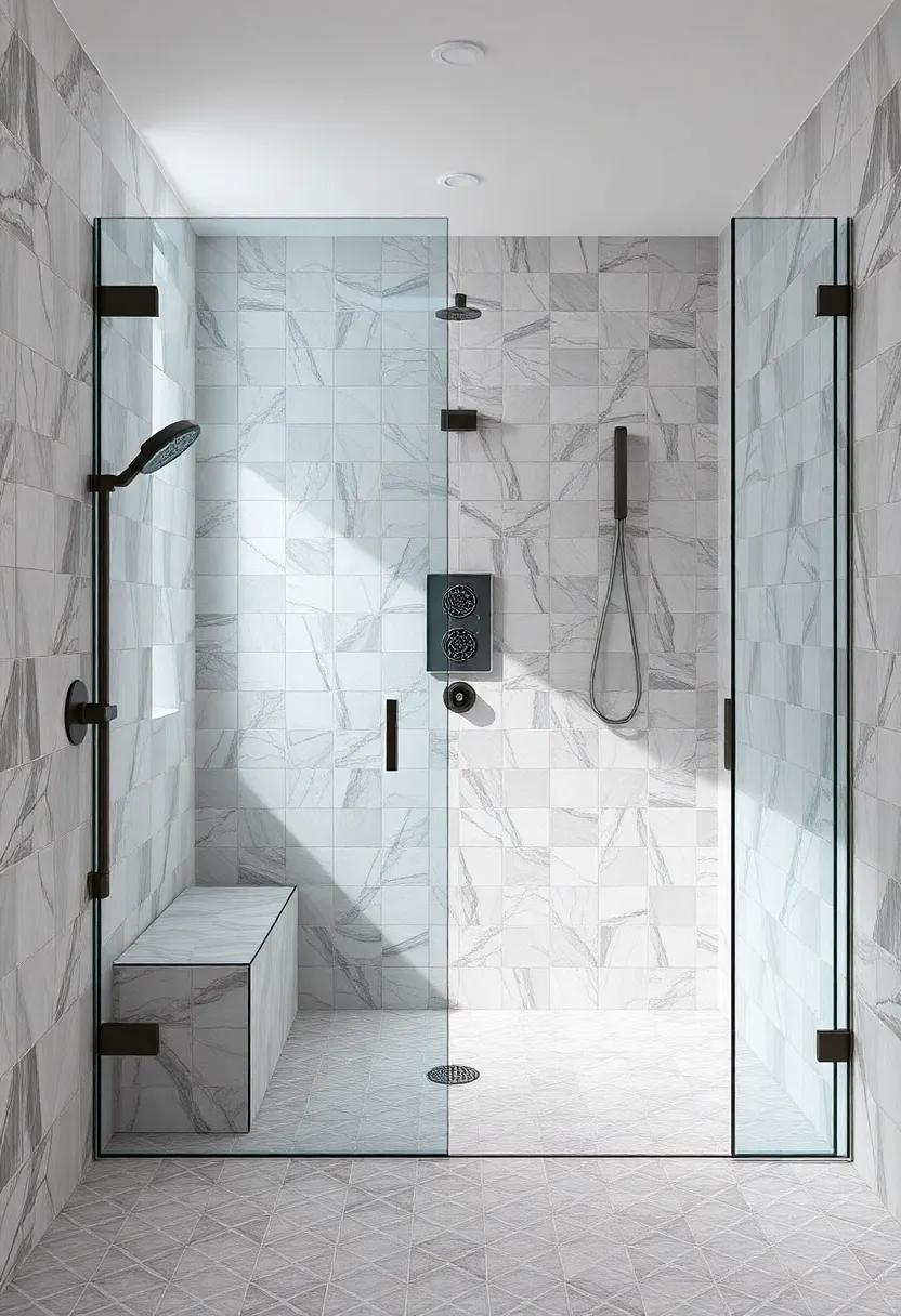 Transform Your Bathing Experience: Exploring Large Walk-In Showers with Stunning Tile Patterns