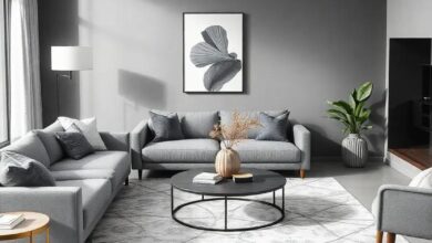 Transforming Gray Living Rooms: The Impact of Bold Statement Rugs