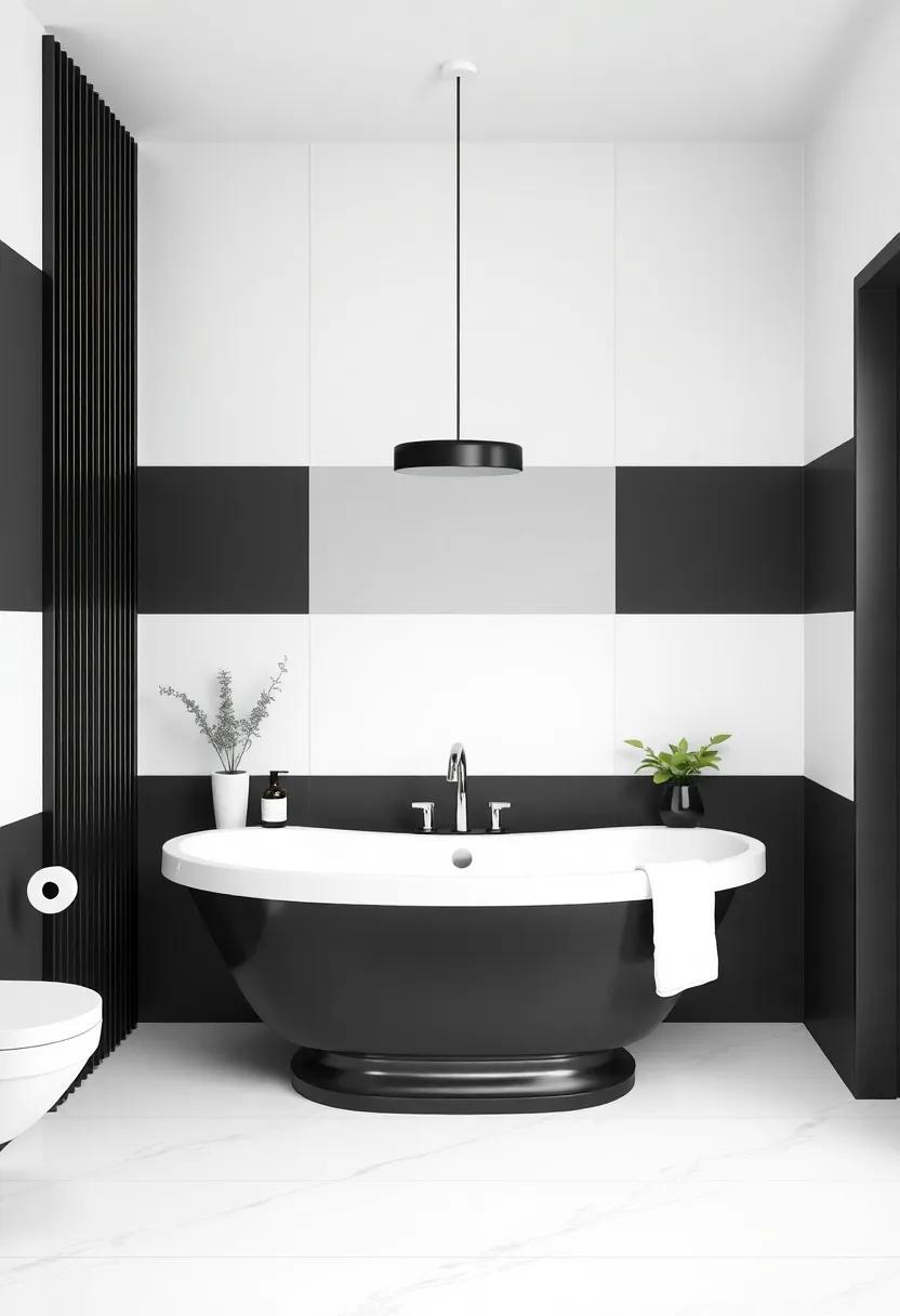 Timeless Elegance: Transforming Your Bathroom with a Chic Black and White Two-Tone Palette