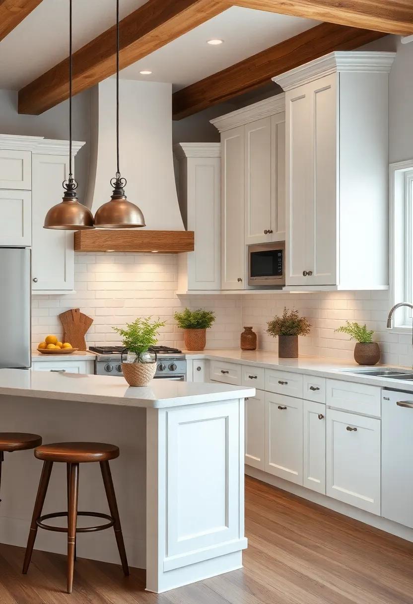 Embracing Charm: The Allure of Rustic White Cabinets in Contemporary Kitchen Designs