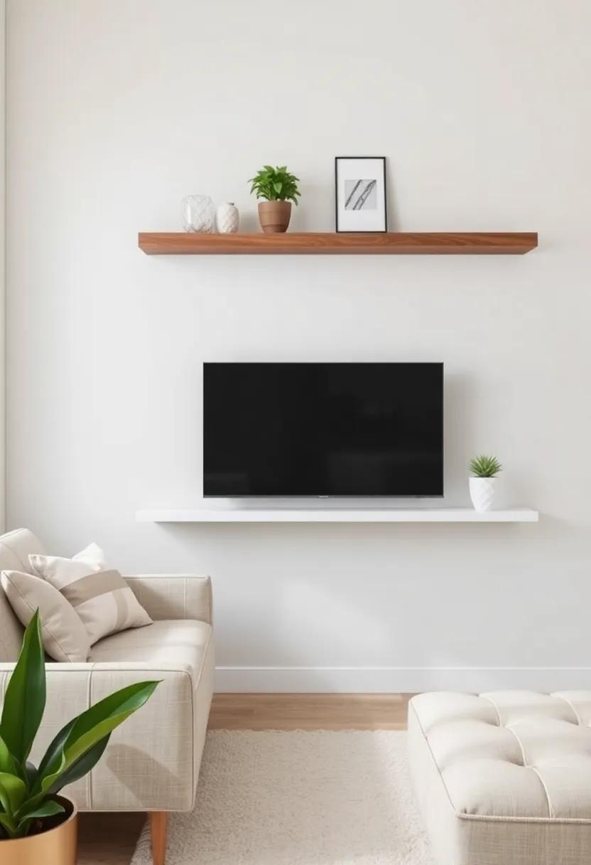 Maximizing Space: Elevate Your Small Living Room with Chic Floating Shelves