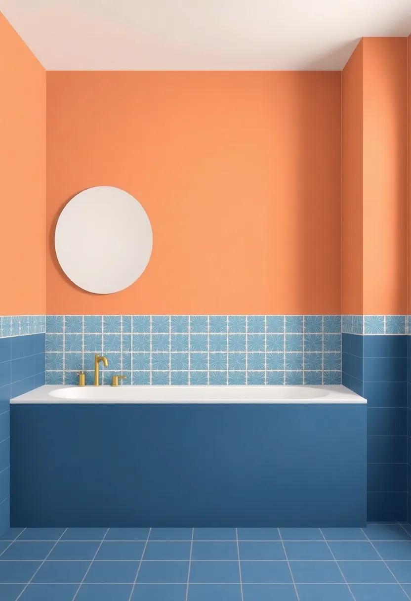 Creating Focal Points: Bold Color choices Around ⁣Feature Tiles