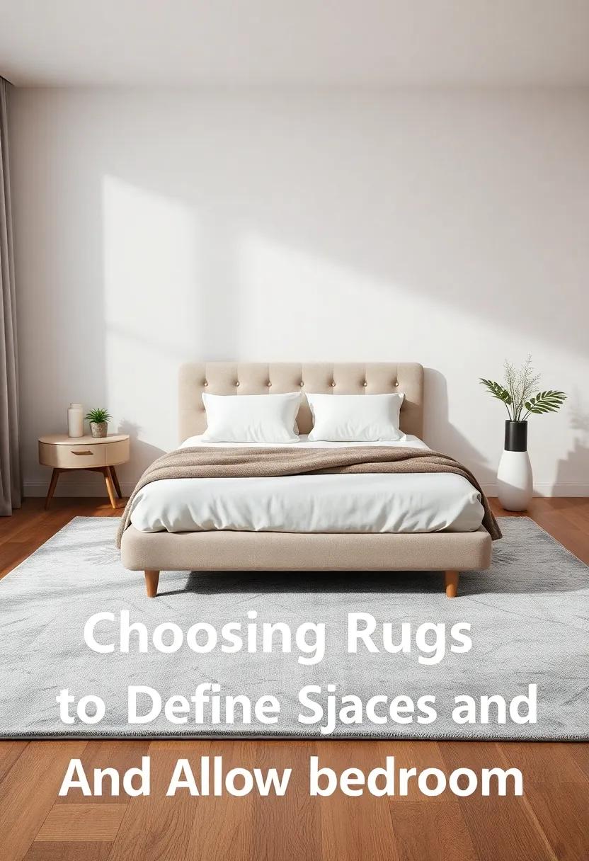 Choosing ⁣Rugs‌ to ⁣Define ​Spaces and Add ​Comfort in⁤ Your‌ Bedroom