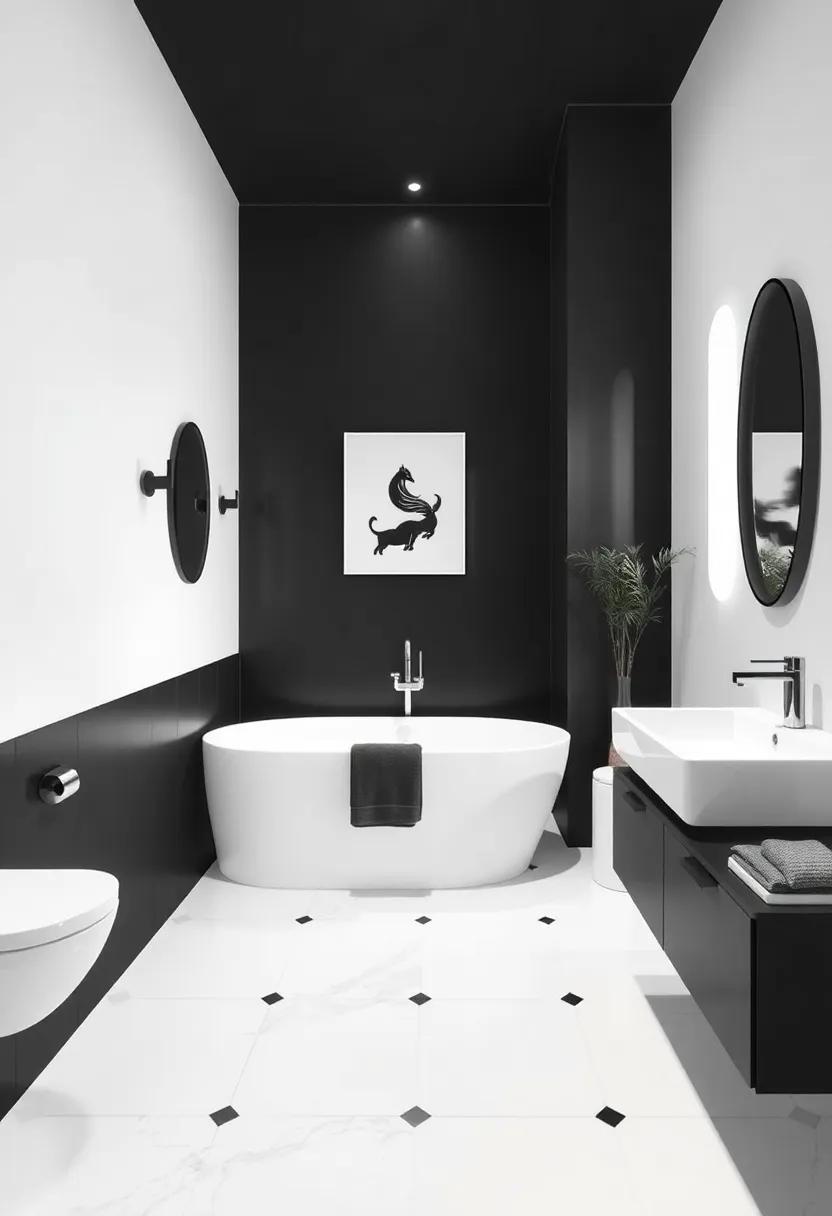 Flooring Options That Elevate ⁢Your Black and⁣ White⁢ Bathroom