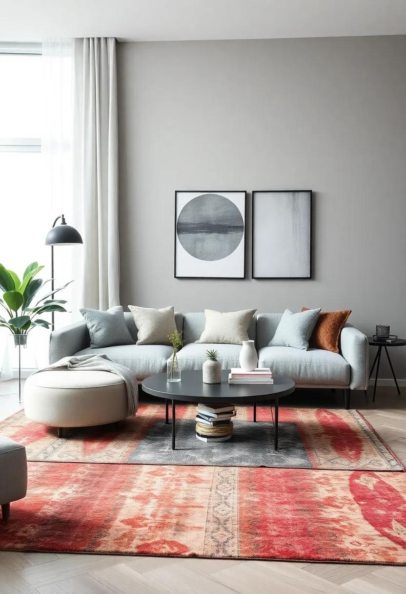 Exploring the Balance: Harmonizing ⁣Gray Palettes ‌with Vibrant Rug‌ Choices