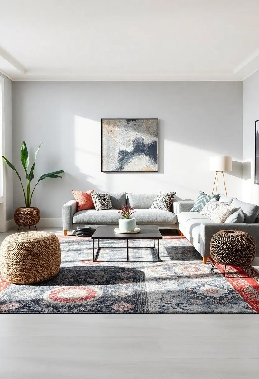 Bringing ⁤Warmth ⁣to Gray⁤ Interiors with Cozy Textured Rugs