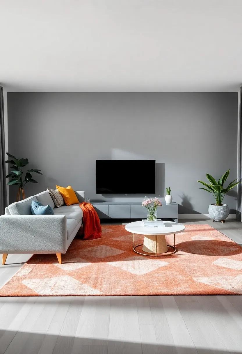 Strategic Placement of Rugs⁣ to Define ⁤areas in Open-Concept Living ⁢Rooms