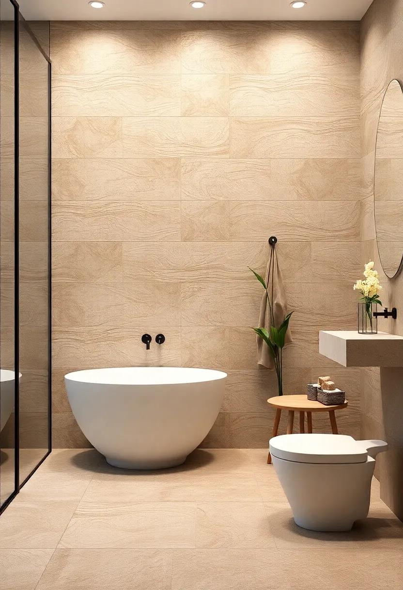 Natural Stone Tiles for Earthy Warmth and Organic ‌Elegance