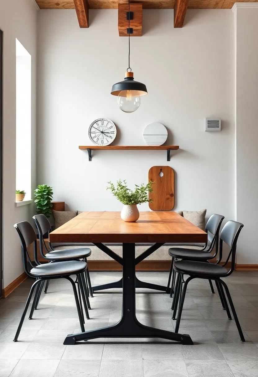 Creating a Cozy Dining Nook ⁤with an Industrial Kitchen Table as the Focal Point